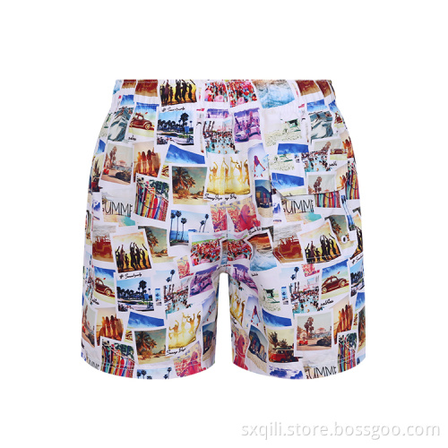 Quick Dry Printed Swim Trunks Beach Wear Shorts